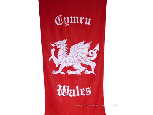 Welsh Dragon Beach Towel